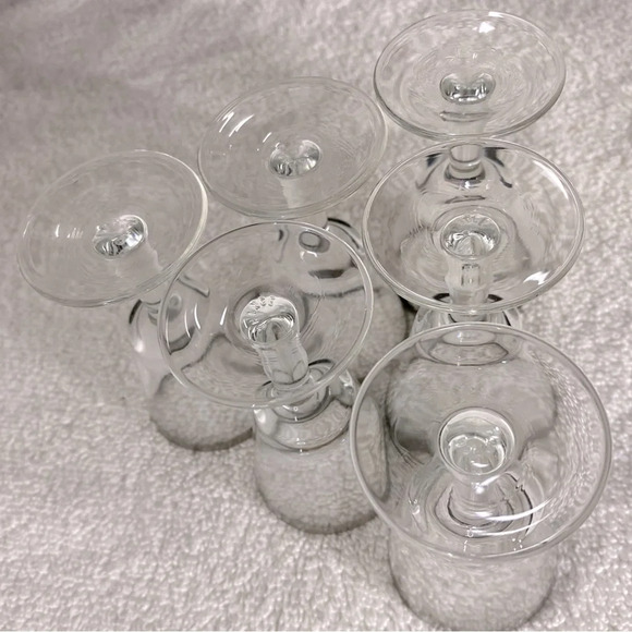 Vintage Silver Rim Footed French Crystal Shot Glasses 7 Cordial Glasses Aperitif - Picture 5 of 14